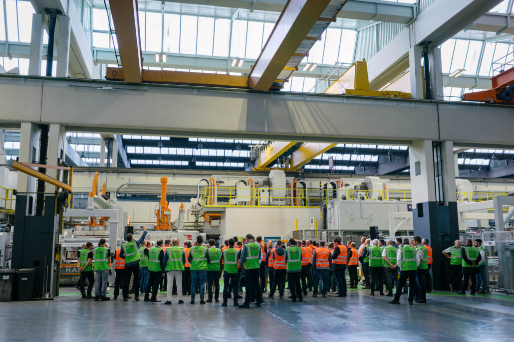 Einweihung der neuen P60 Strangpresse in Ranshofen Hammerer Aluminium